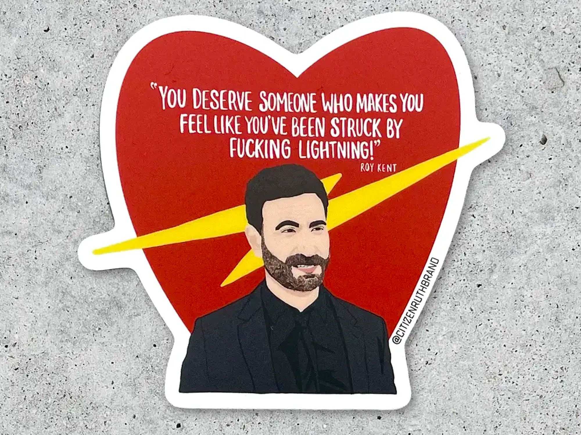 Roy Kent Lightning Sticker