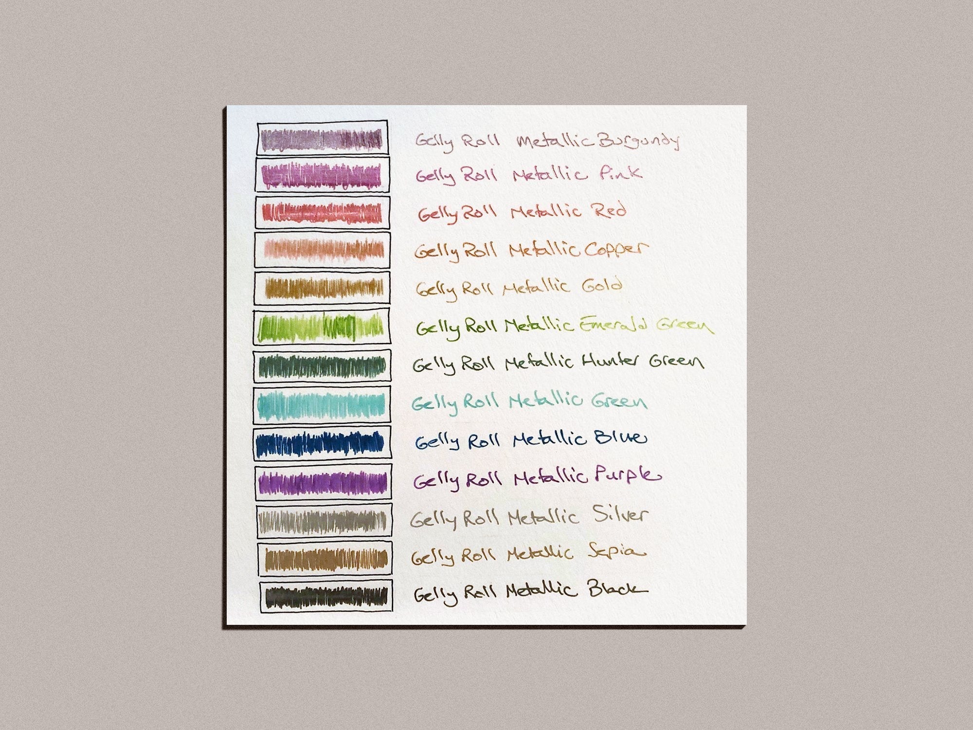 Sakura Gelly Roll Metallic 0.4MM Set of 10