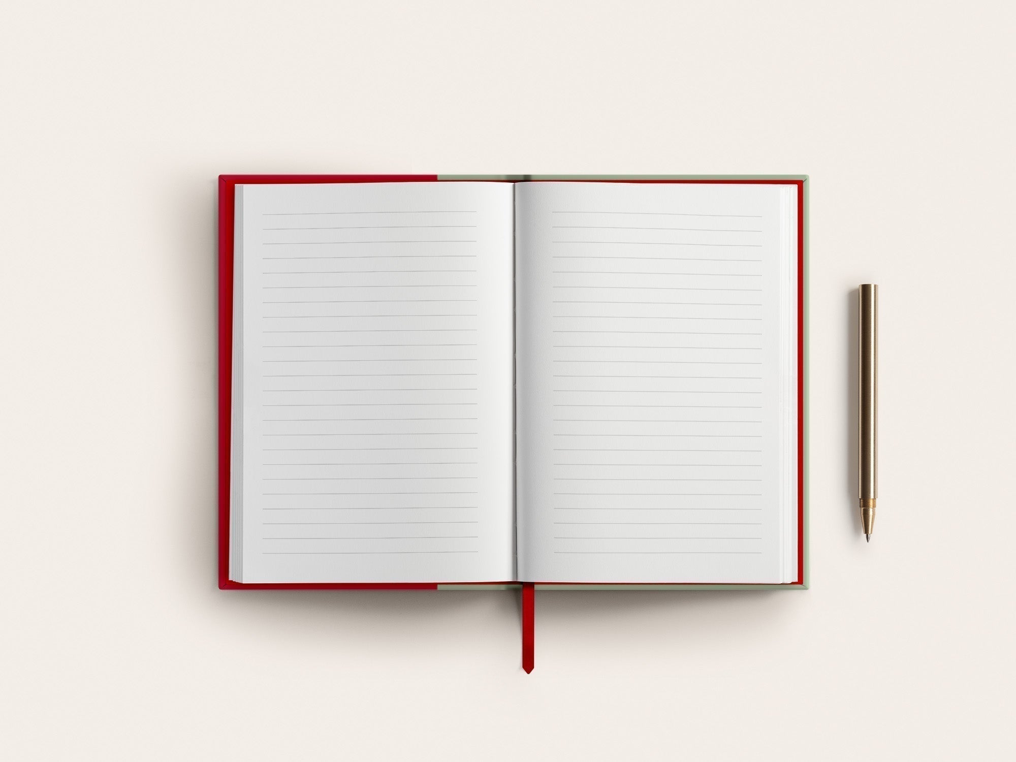 The Cutting Edge Color Block Notebook - Cobalt + Peach