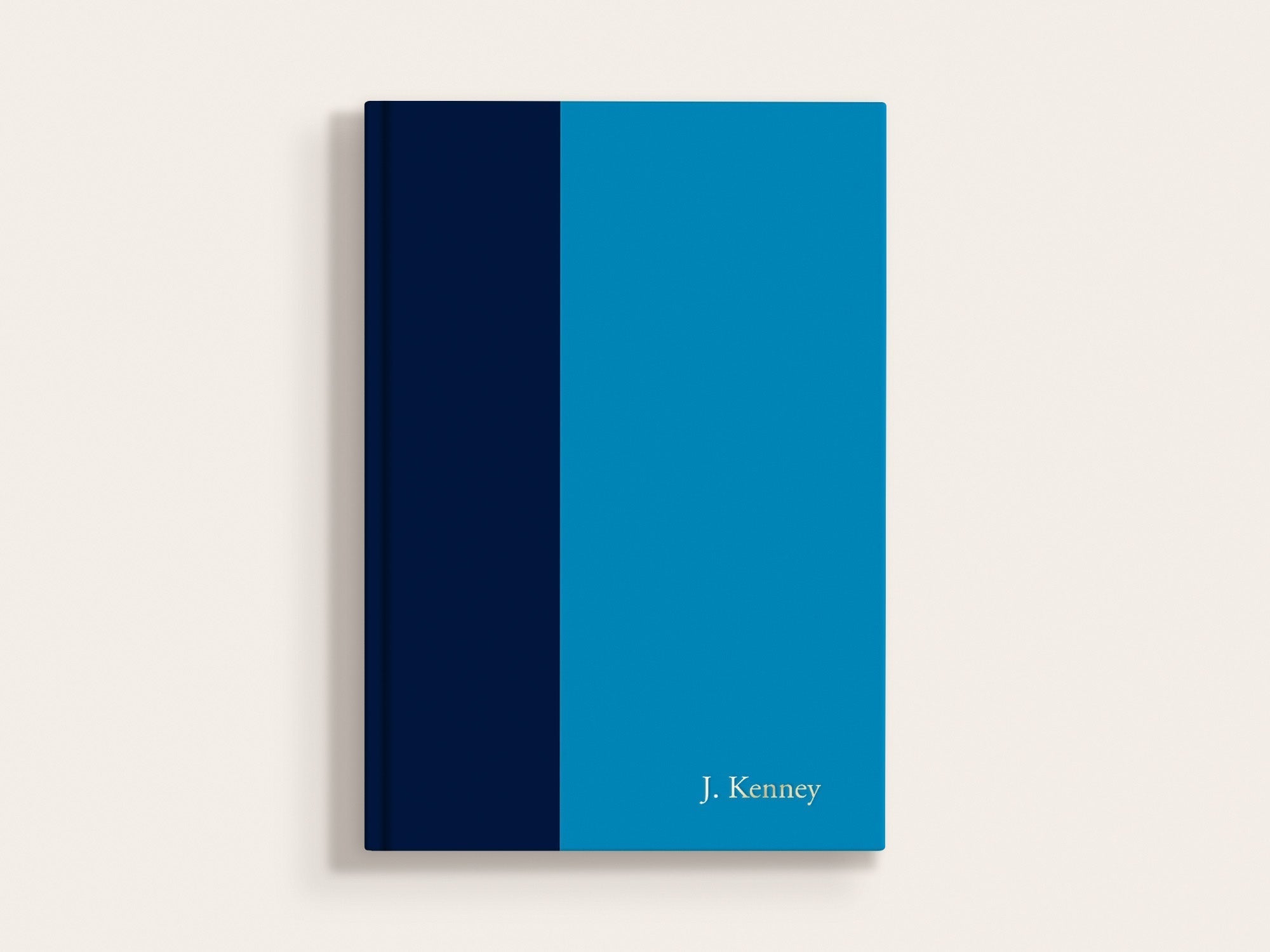The Cutting Edge Color Block Notebook - Marine + Aqua