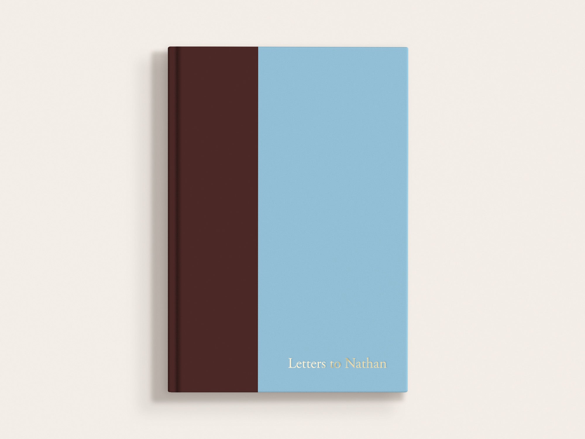 The Cutting Edge Color Block Notebook - Pecan + Ice