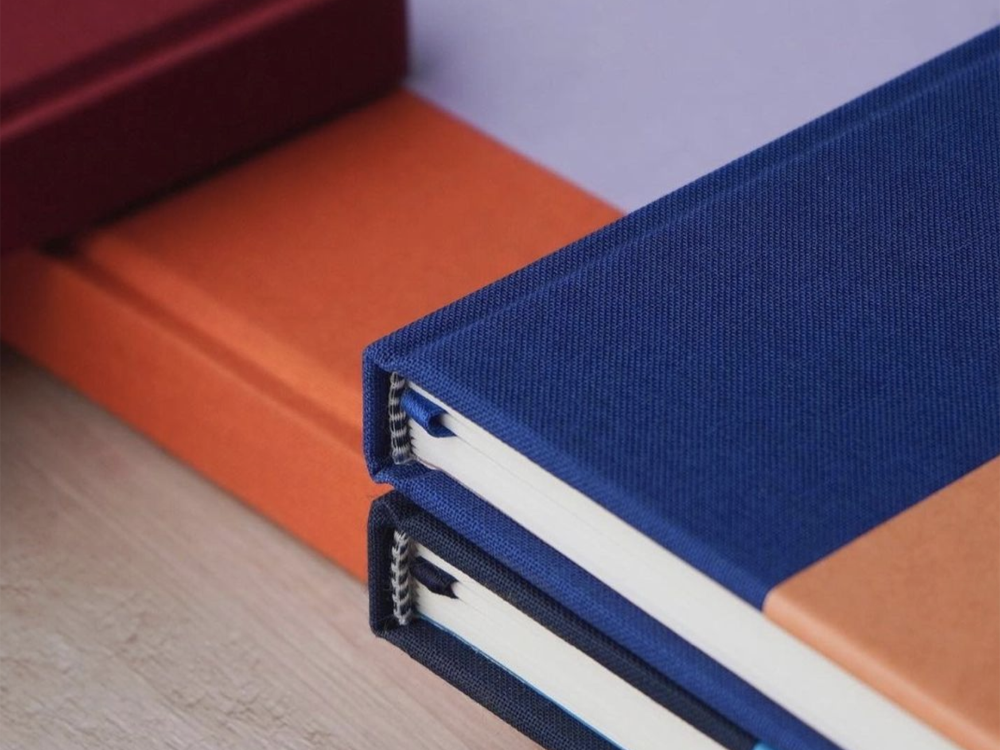 The Cutting Edge Color Block Notebook - Raspberry + Fuchsia