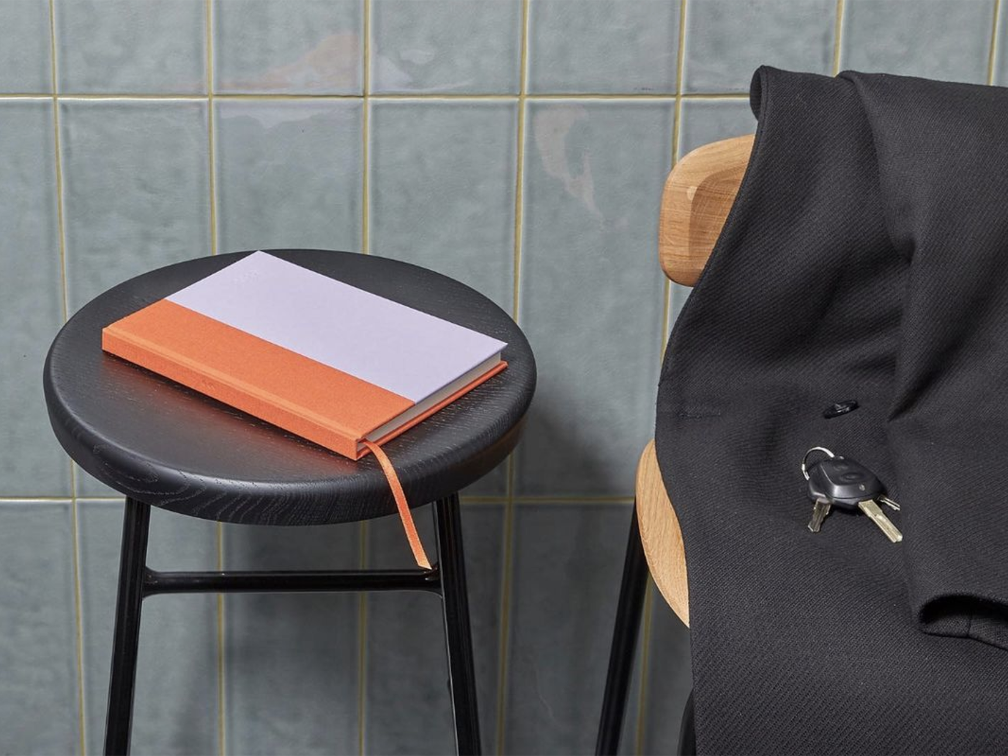 The Cutting Edge Color Block Notebook - Raspberry + Fuchsia