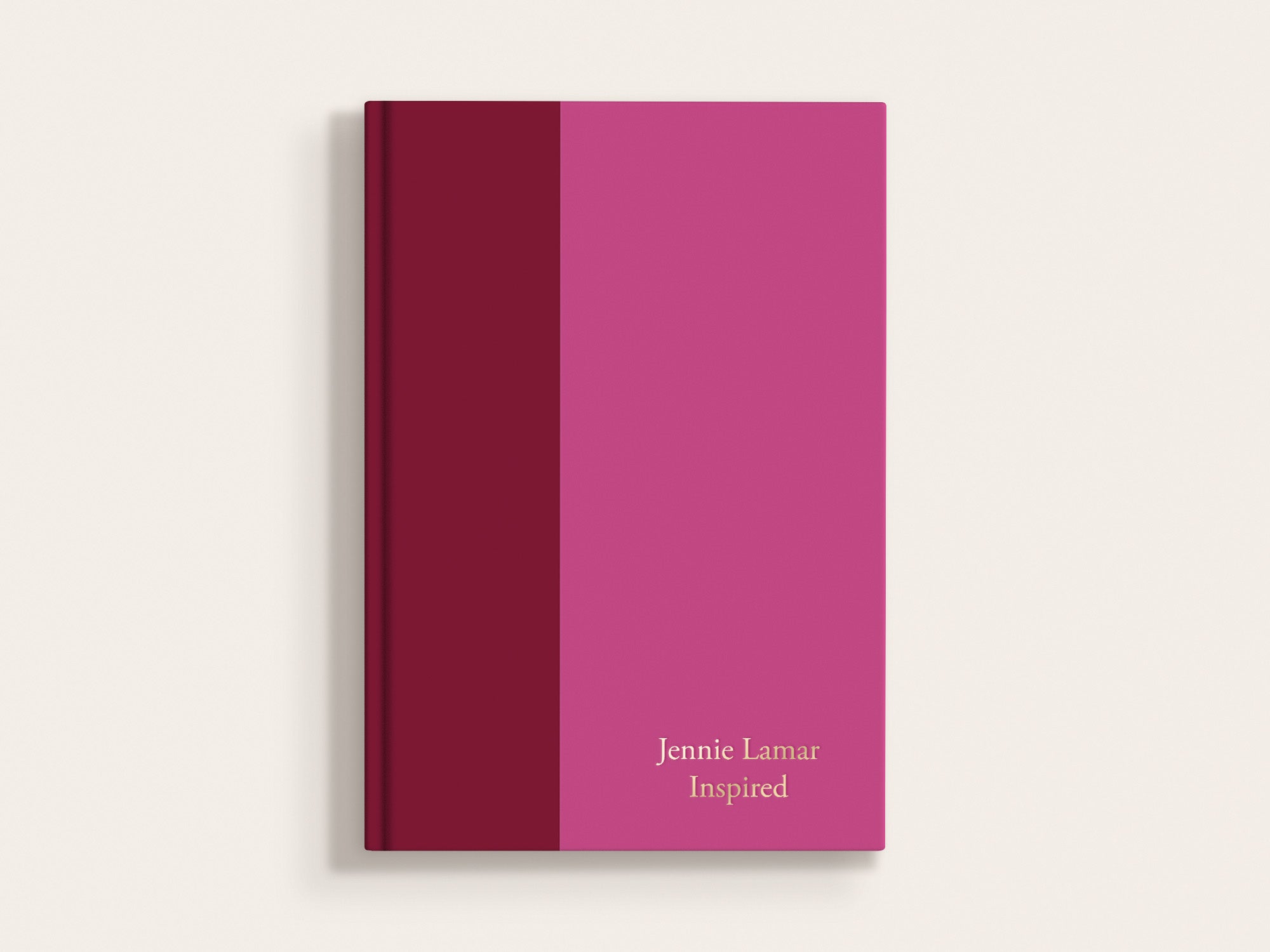 The Cutting Edge Color Block Notebook - Raspberry + Fuchsia