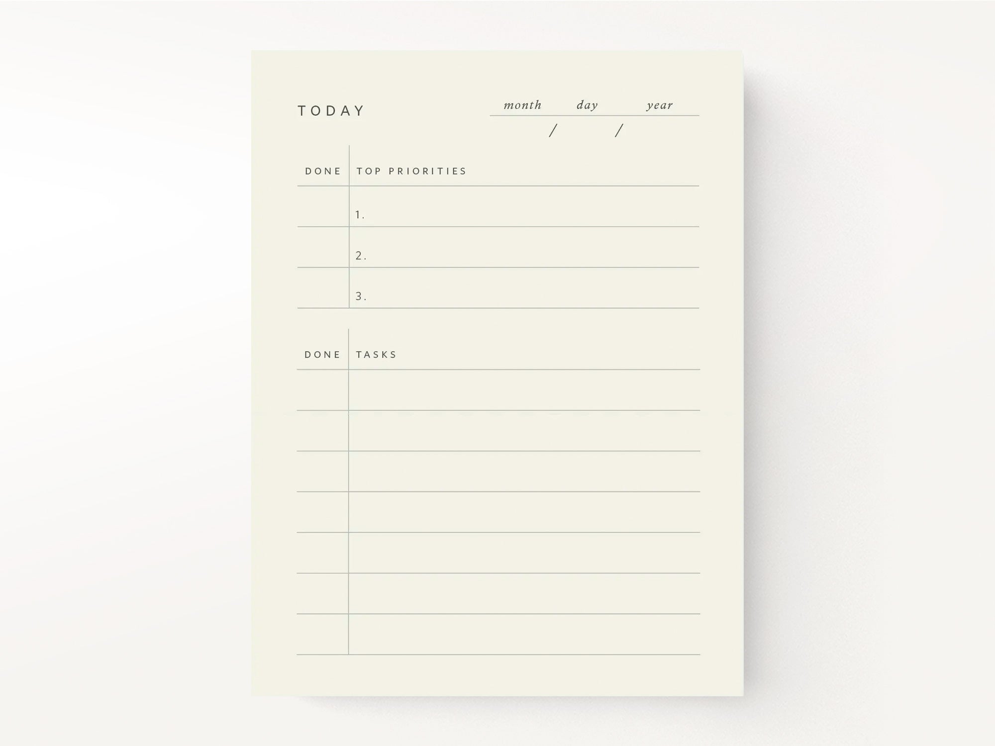 Today Block Notepad