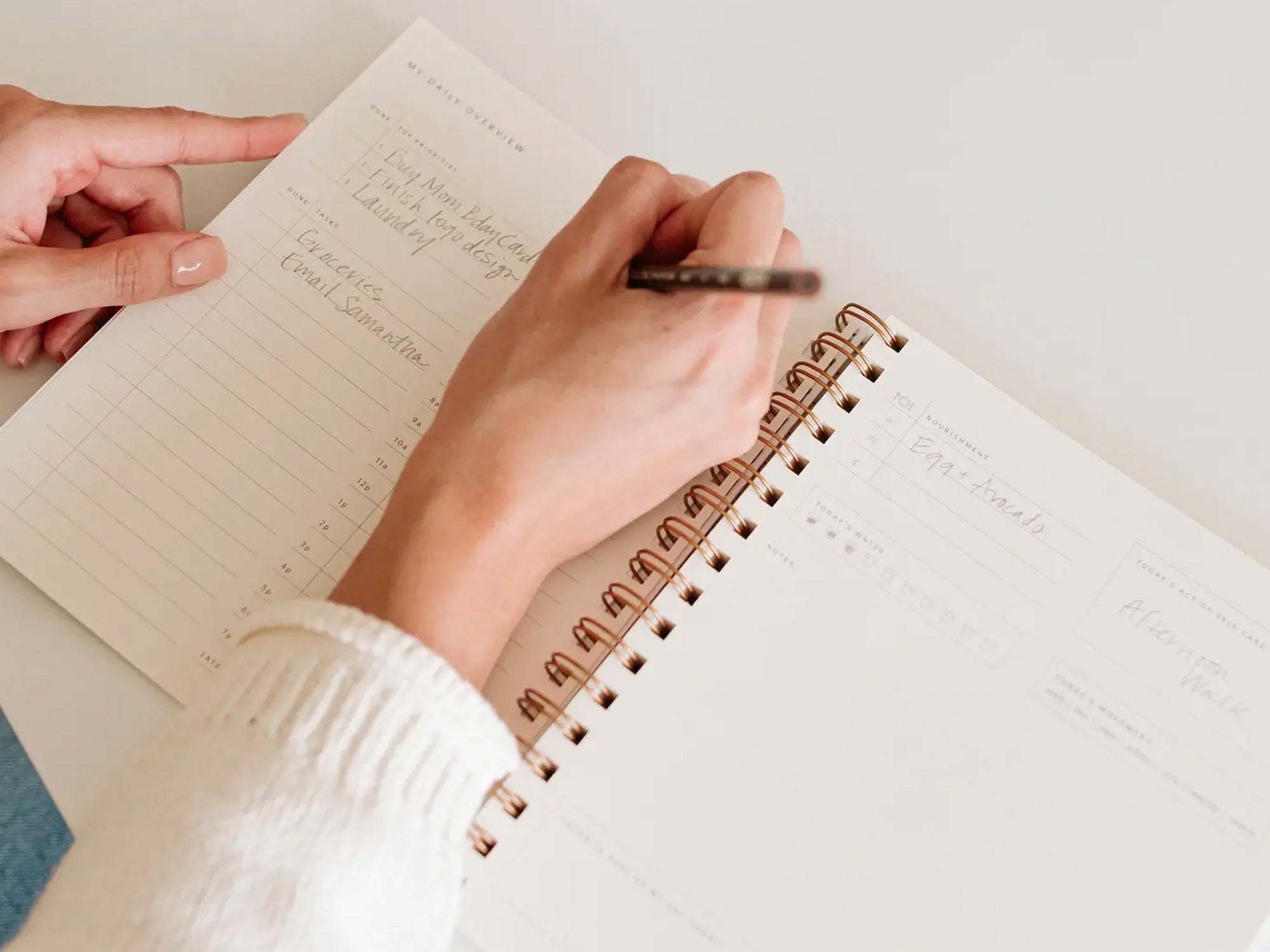 Daily Overview Planner in Floral Party