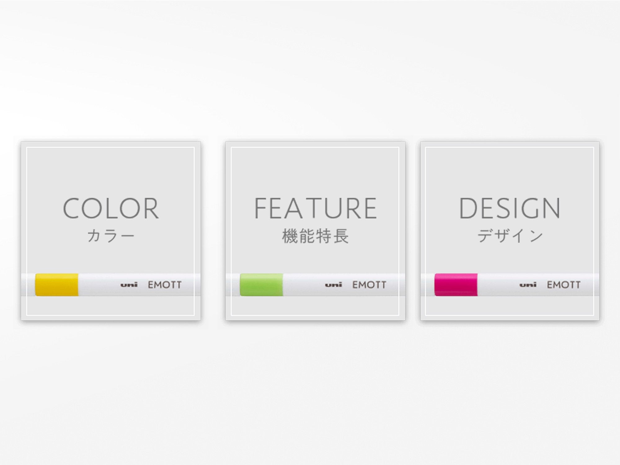 Emott Ever Fine Color Liners Set of 10 #1 Vivid
