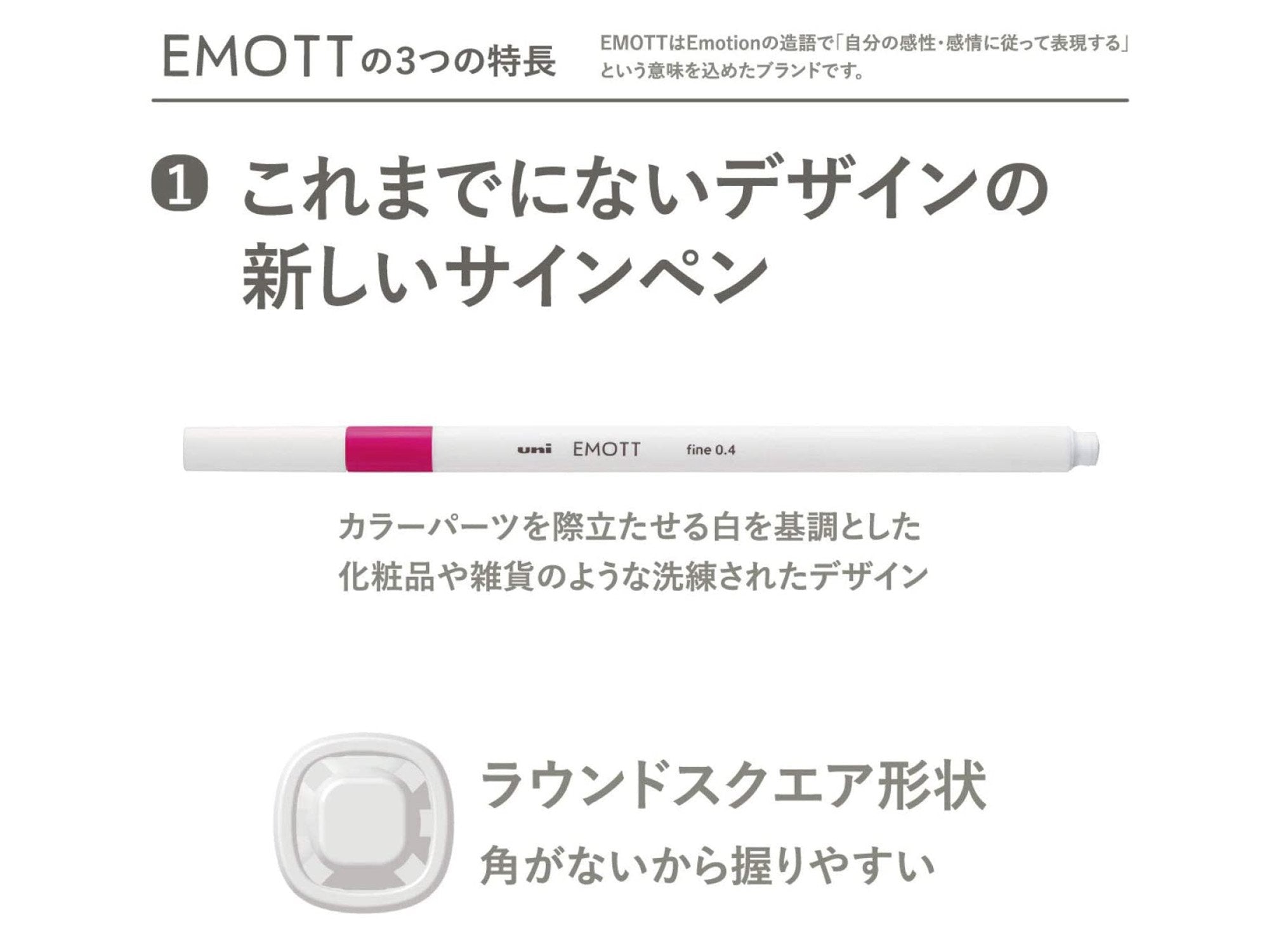 Emott Ever Fine Color Liners Set of 10 #3 Vintage