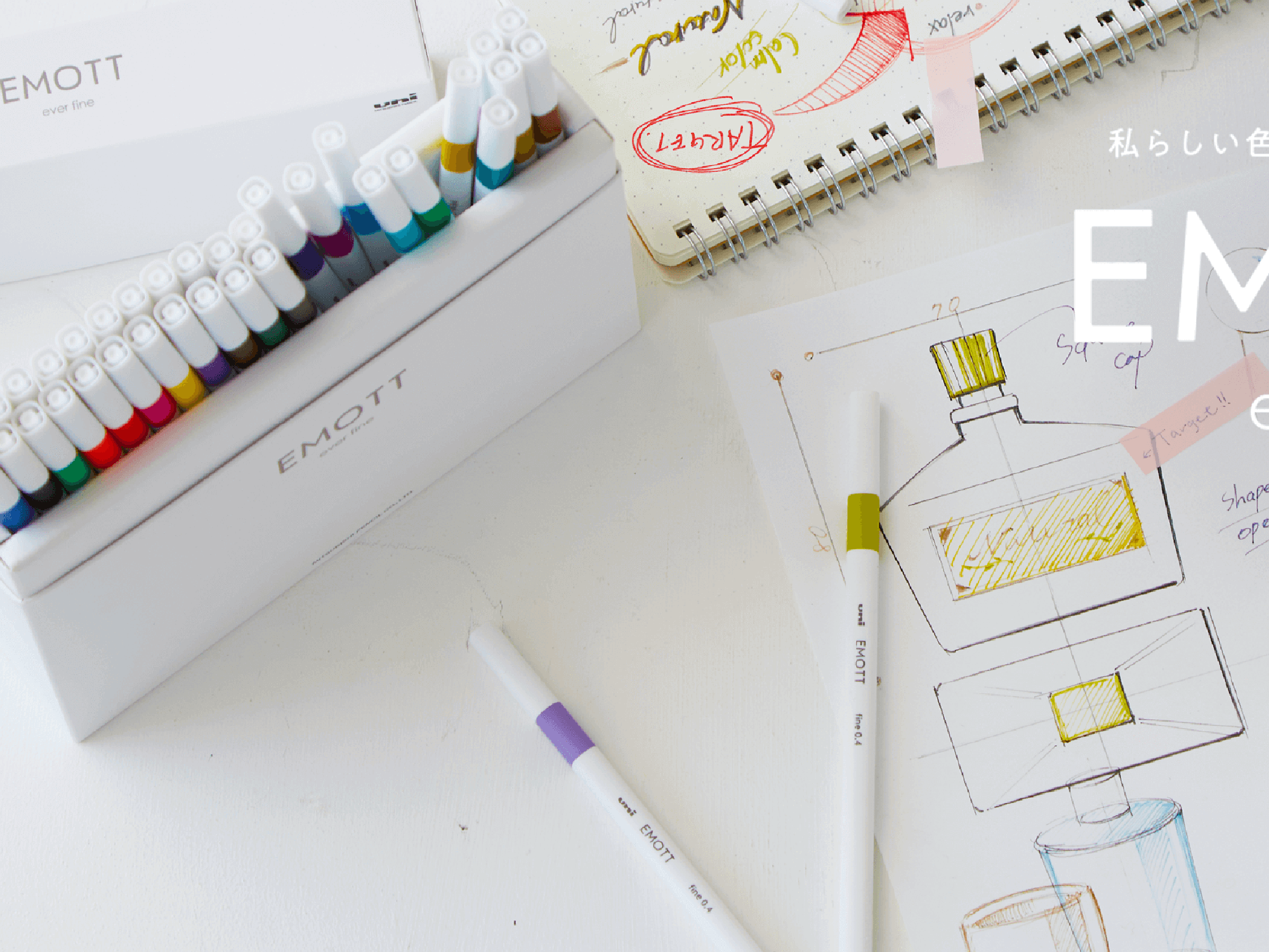 Emott Ever Fine Color Liners Single Open Stock