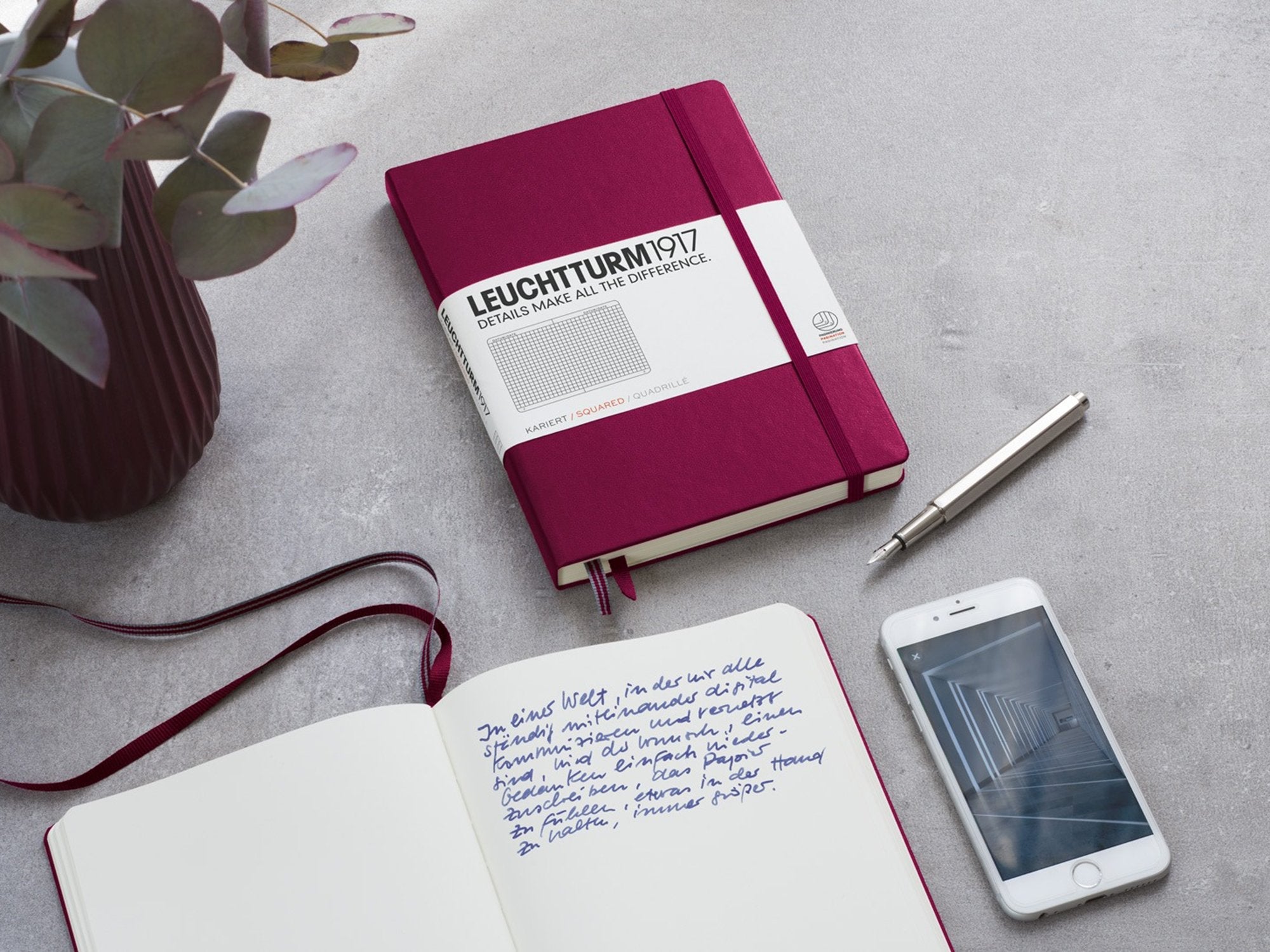 Leuchtturm 1917 Hardcover Notebook - Port Red