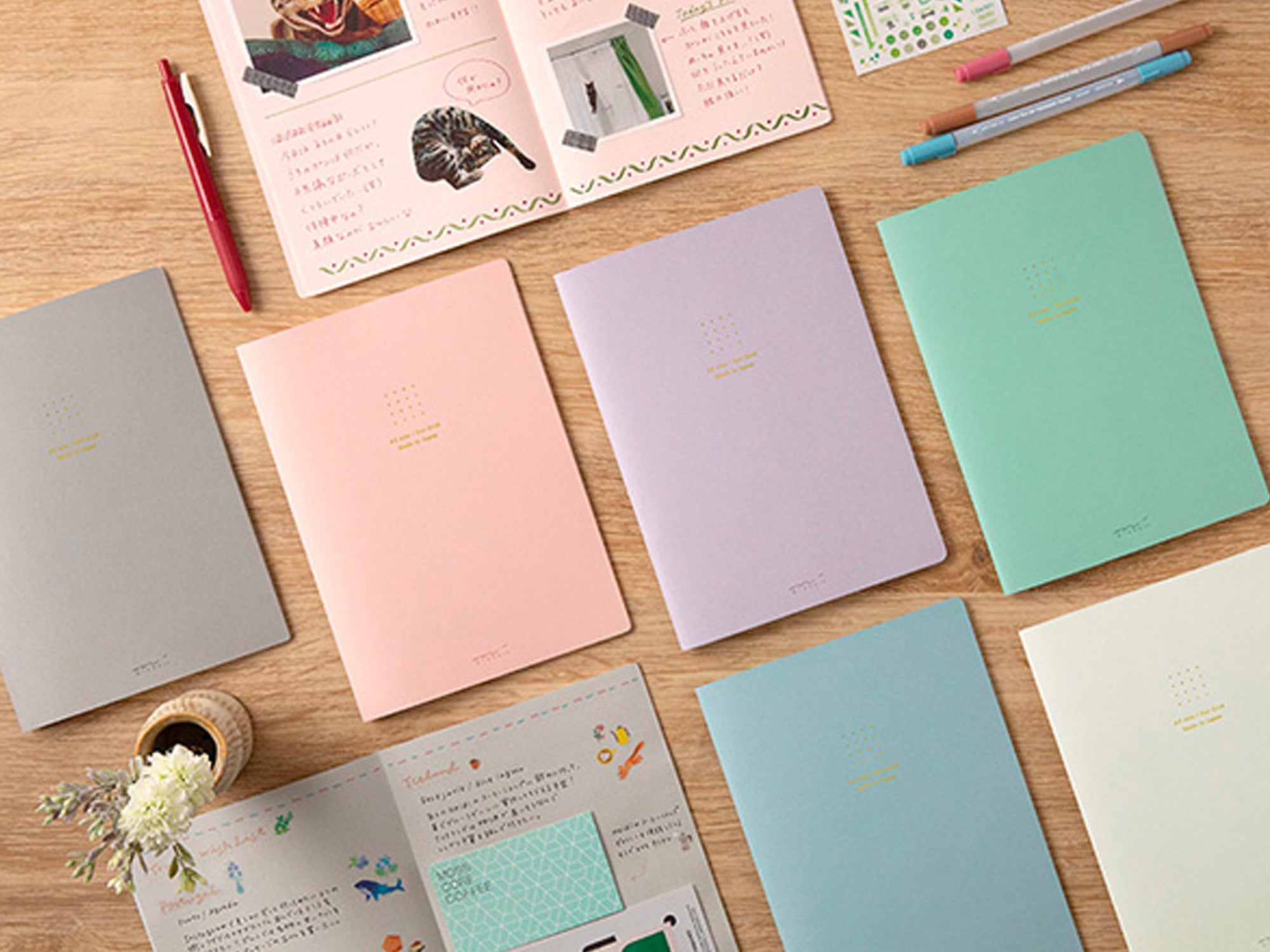 Midori Soft Color Notebook A5 Dot Grid