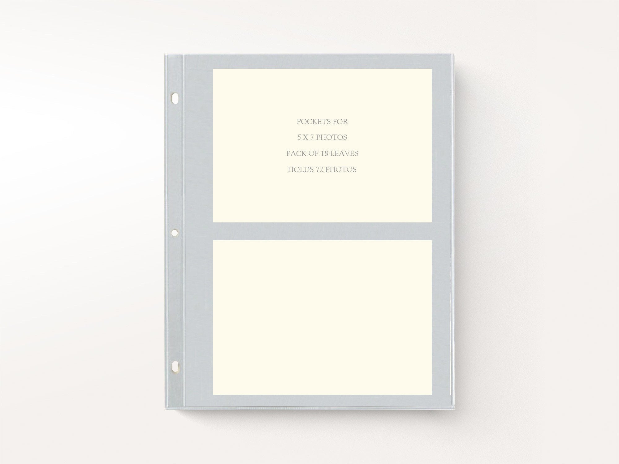 Photo Pages For 3 Ring Album 5x7